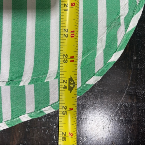RAILS Elle Stripe Shirt - Green & White - Size XS - Picture 13 of 13